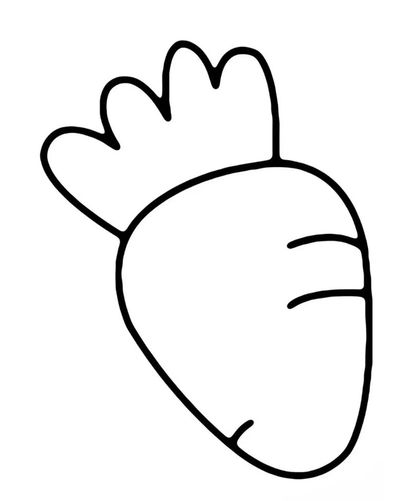 tranh tô màu củ cà rốt 10