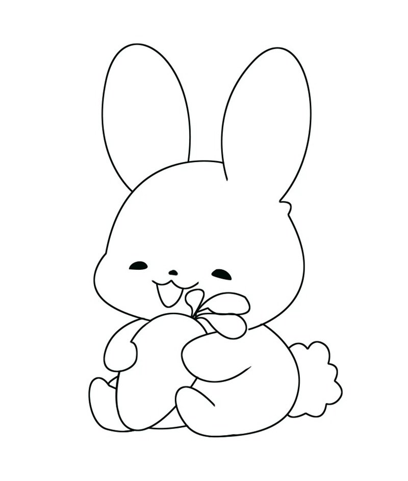 tranh tô màu củ cà rốt 15