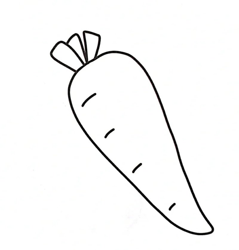 tranh tô màu củ cà rốt 19