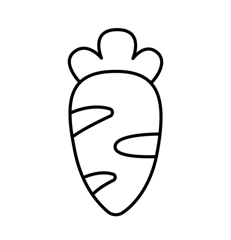 tranh tô màu củ cà rốt 21