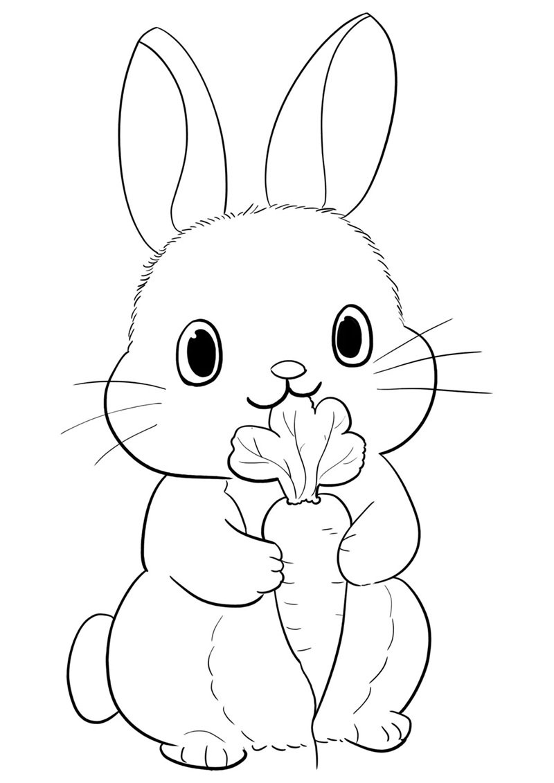 tranh tô màu củ cà rốt 23