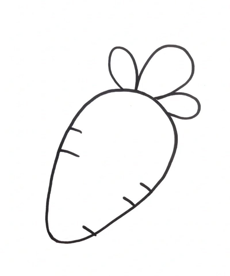 tranh tô màu củ cà rốt 25