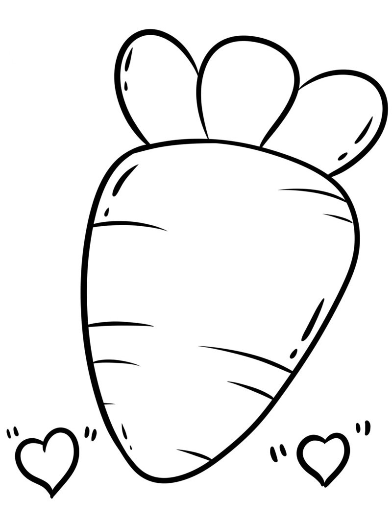 tranh tô màu củ cà rốt 26