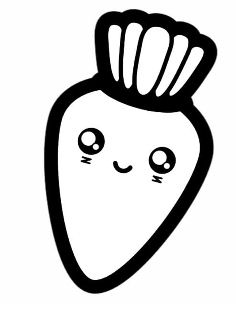 tranh tô màu củ cà rốt 5