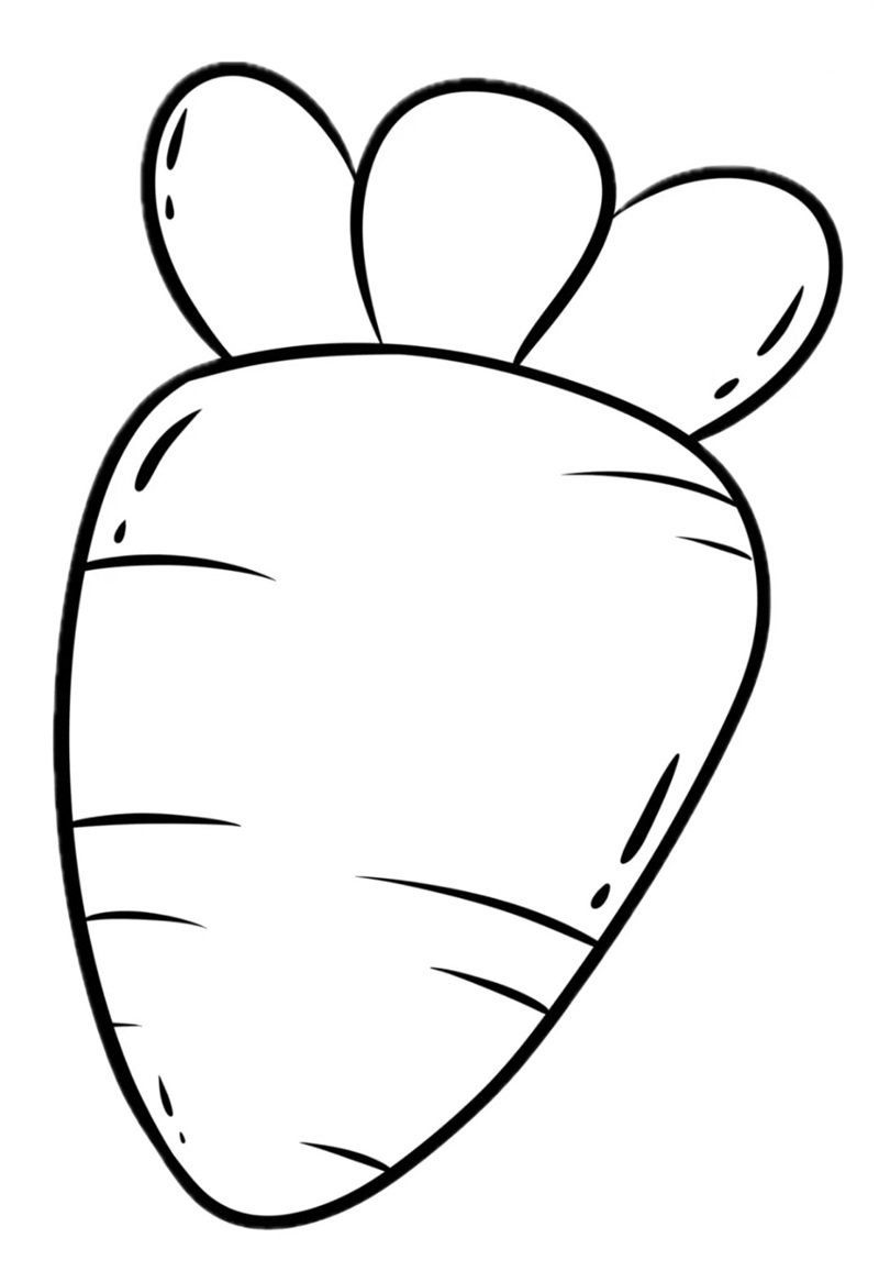 tranh tô màu củ cà rốt 9