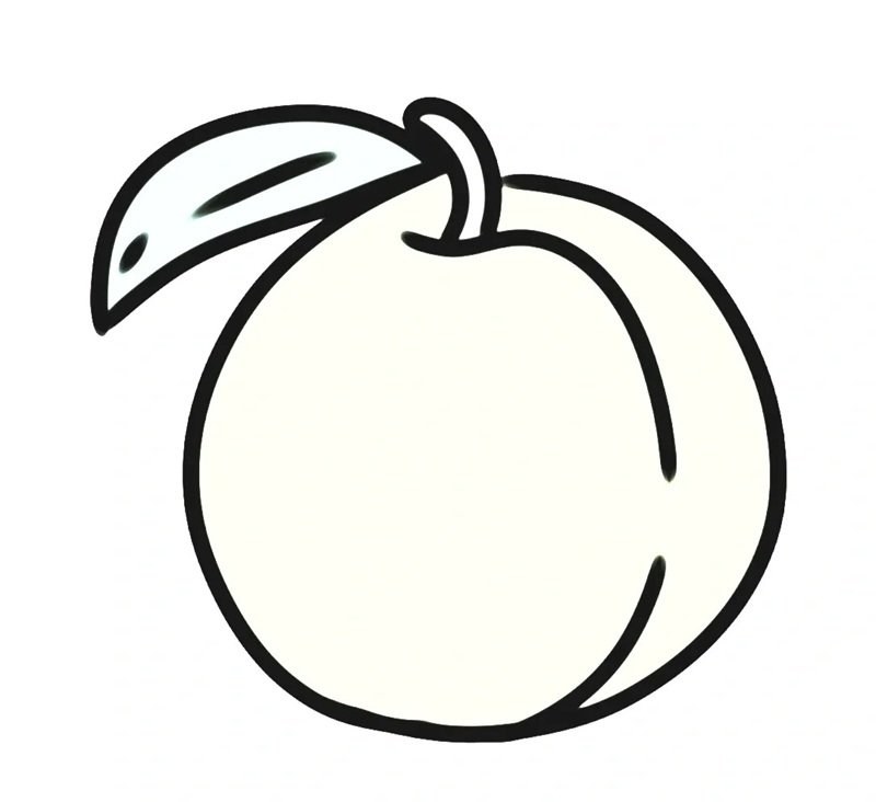 tranh tô màu đồ ăn cute mini 16