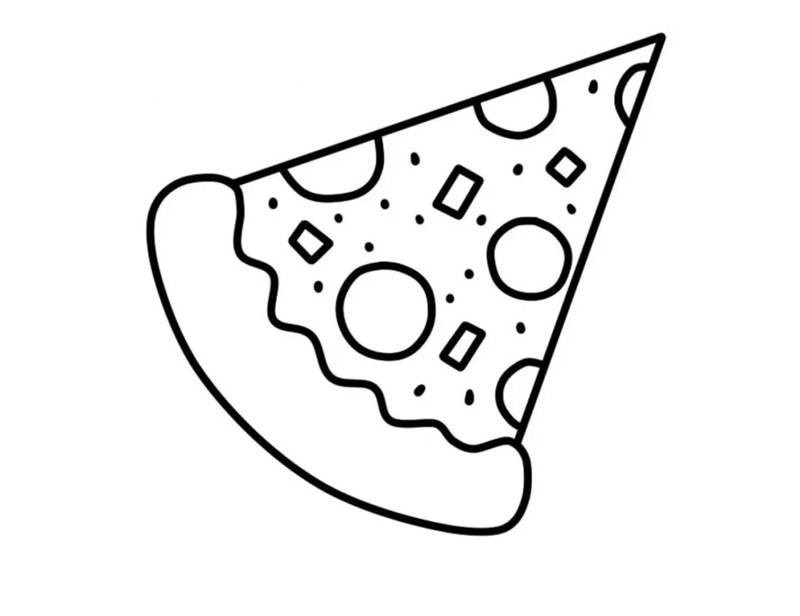 tranh tô màu đồ ăn cute mini 20