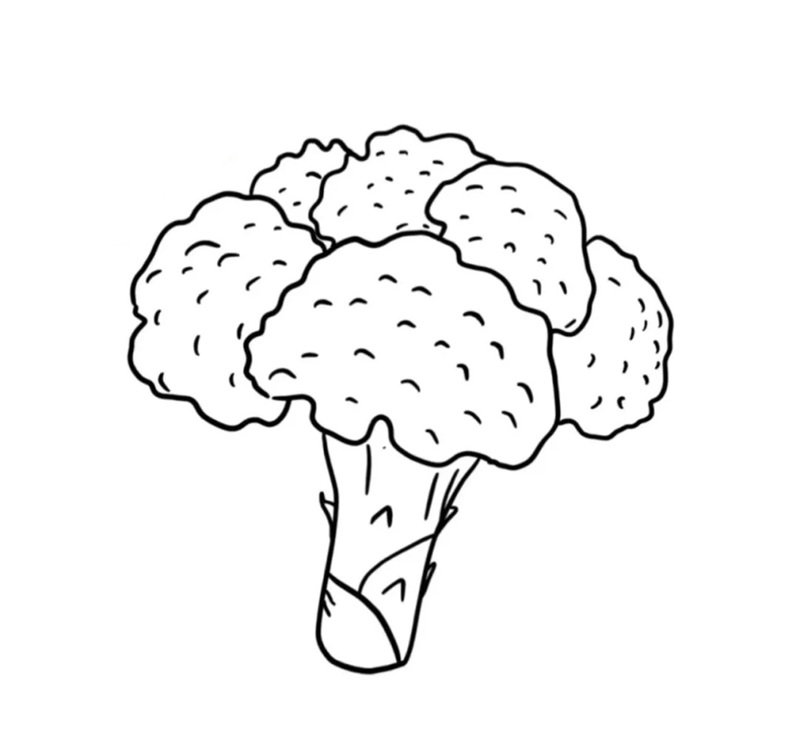 tranh tô màu đồ ăn cute mini 27