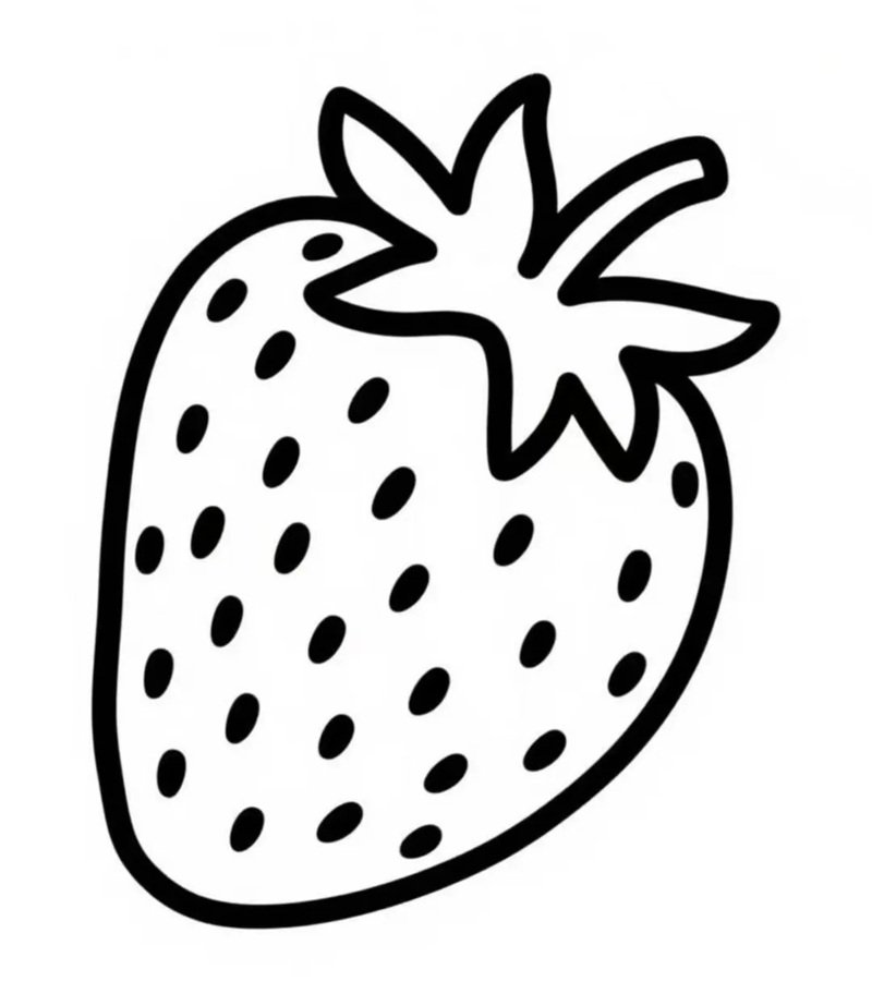 tranh tô màu đồ ăn cute mini 3