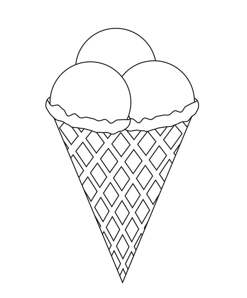 tranh tô màu đồ ăn cute mini 8