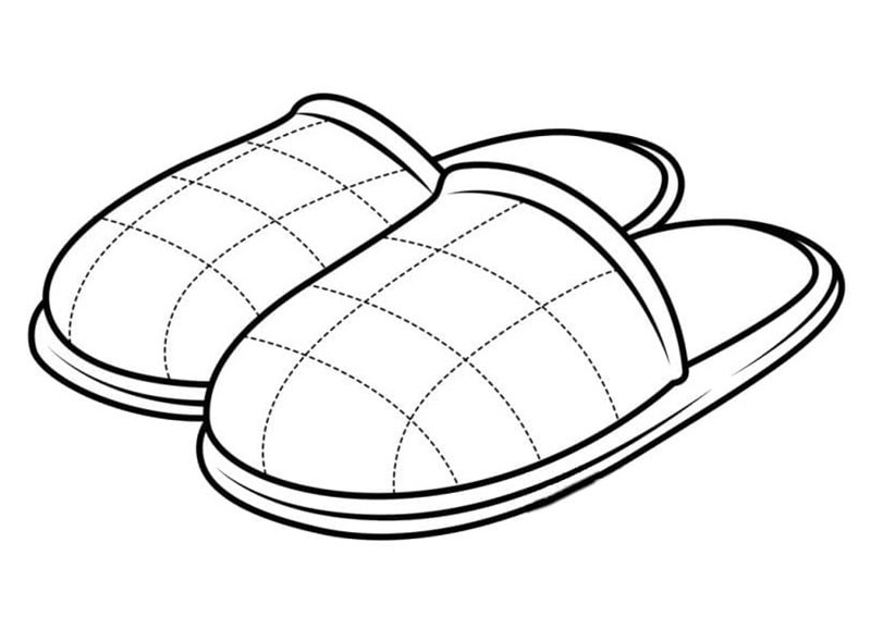 tranh tô màu đôi dép 17