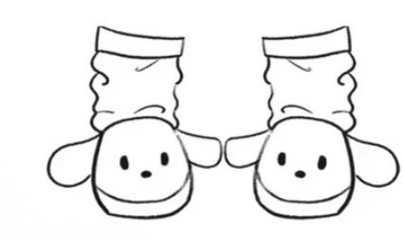 tranh tô màu đôi dép 24