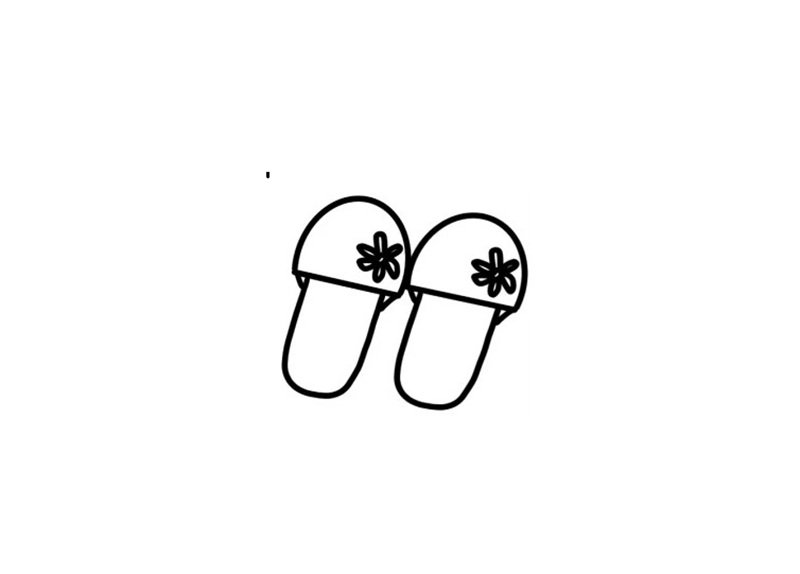 tranh tô màu đôi dép 34