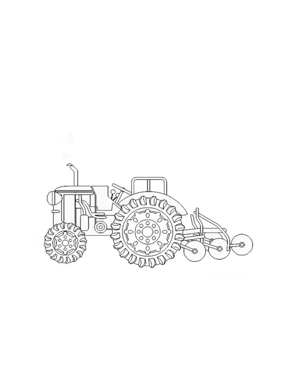 tranh tô màu dụng cụ nghề nông 2