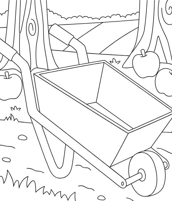 tranh tô màu dụng cụ nghề nông 23