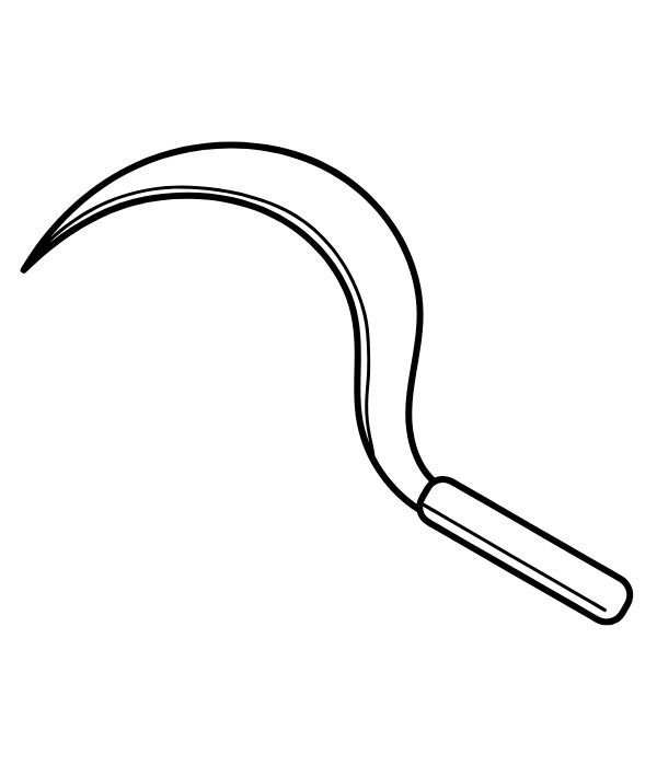 tranh tô màu dụng cụ nghề nông 29