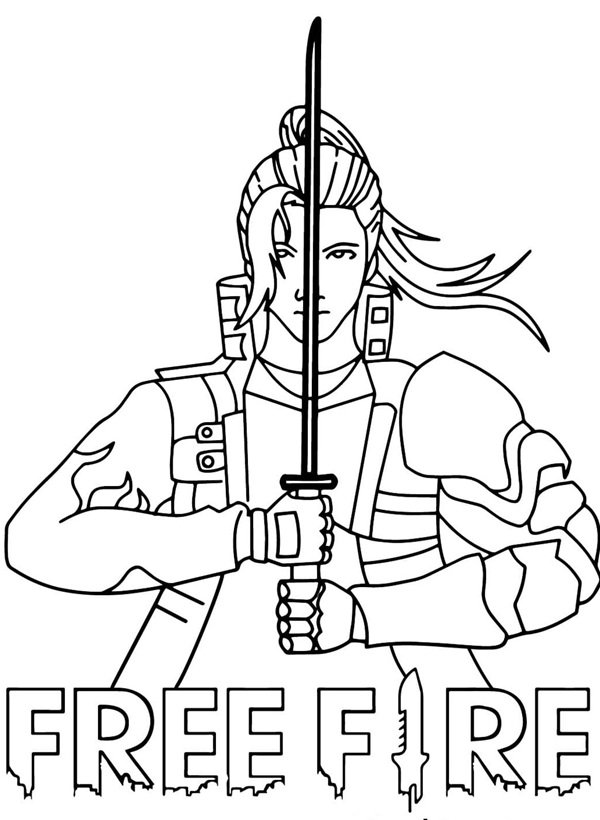 tranh tô màu free fire 2