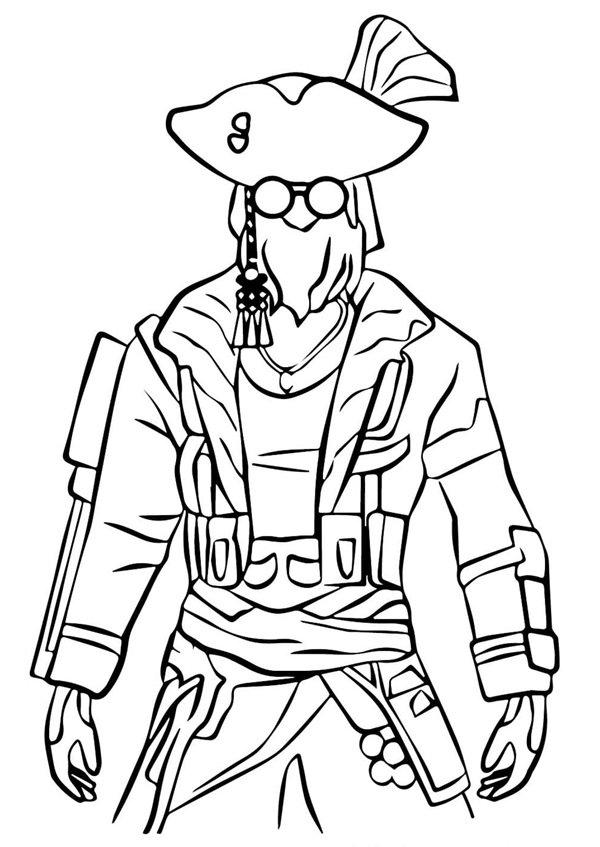 tranh tô màu free fire 4