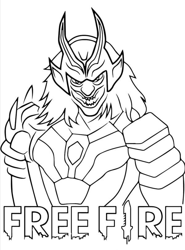 tranh tô màu free fire 8