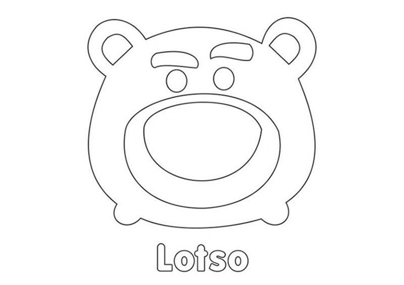 tranh tô màu gấu dâu 25