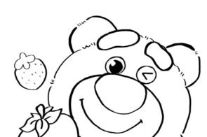 Tải ngay 50+ tranh tô màu gấu dâu dễ thương cho bé