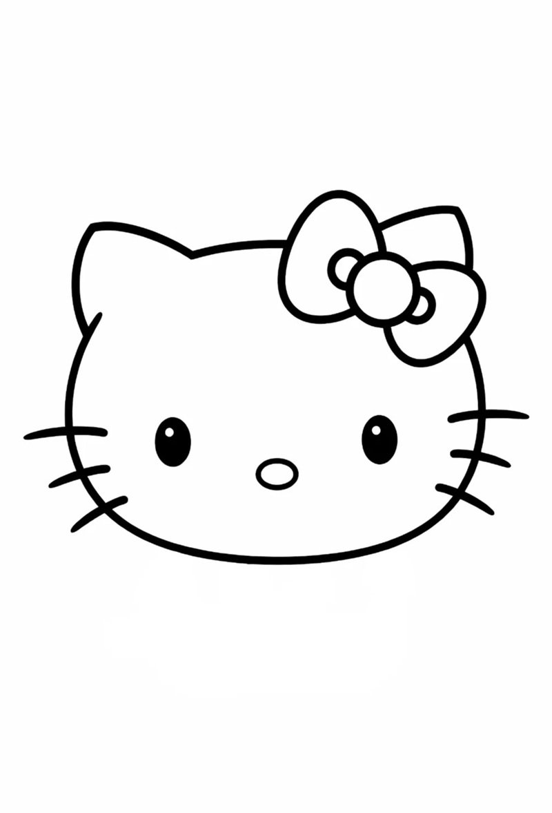 tranh tô màu hello kitty 27