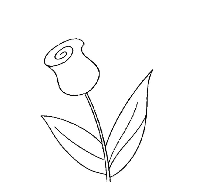 tranh tô màu hoa tulip 13