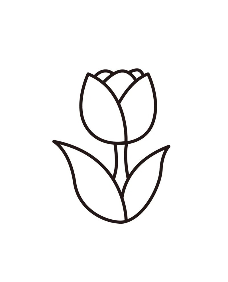 tranh tô màu hoa tulip 29