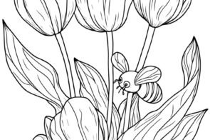 Bộ sưu tập 60+ tranh tô màu hoa tulip siêu xinh