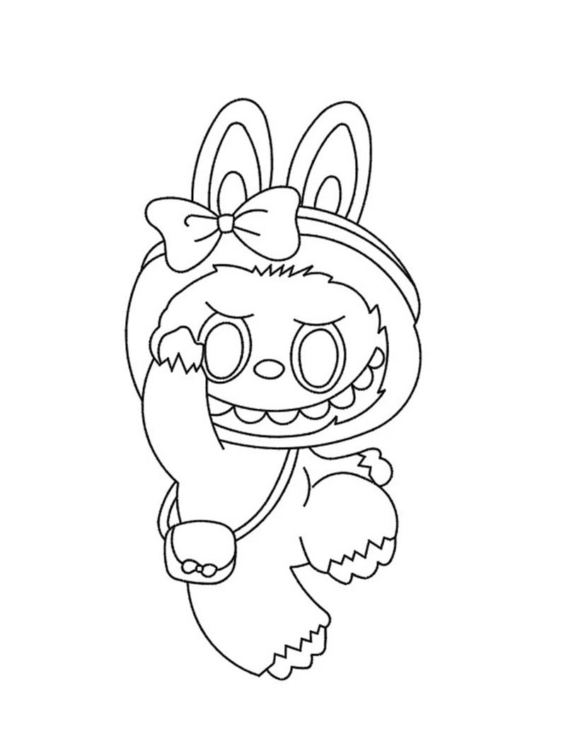 tranh tô màu labubu 2