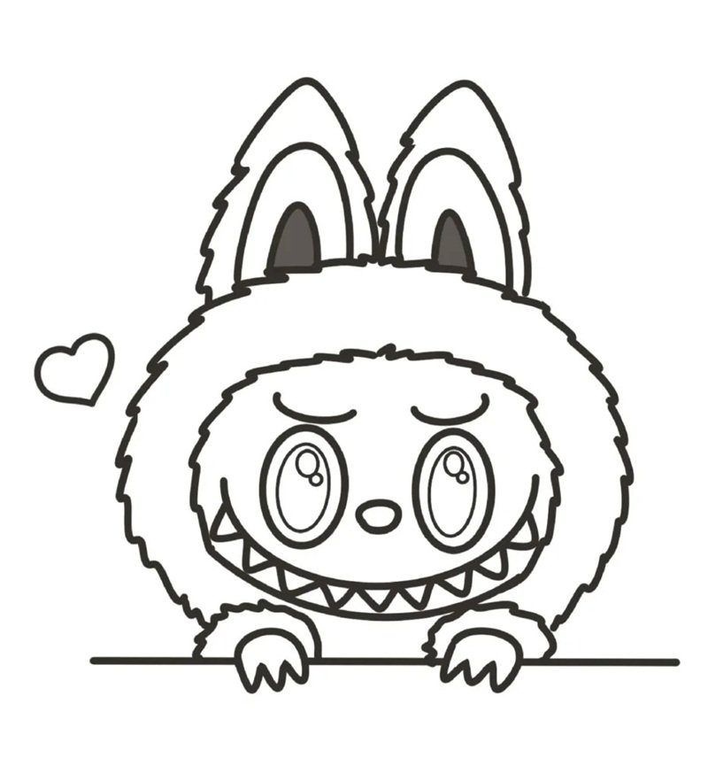 tranh tô màu labubu 25