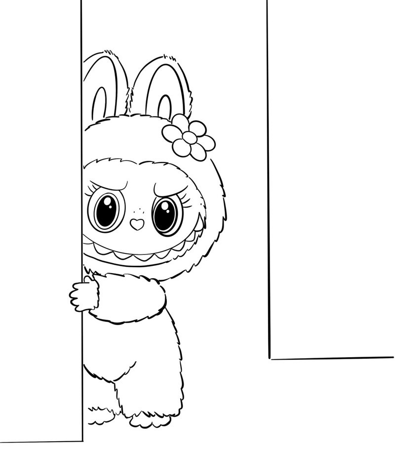 tranh tô màu labubu 29