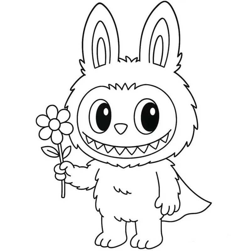 tranh tô màu labubu 32