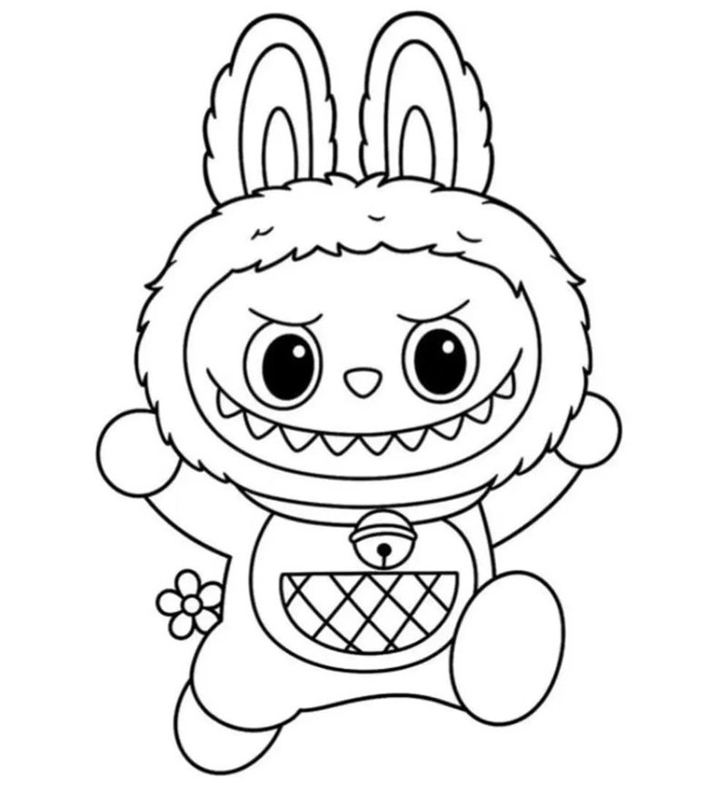 tranh tô màu labubu 33