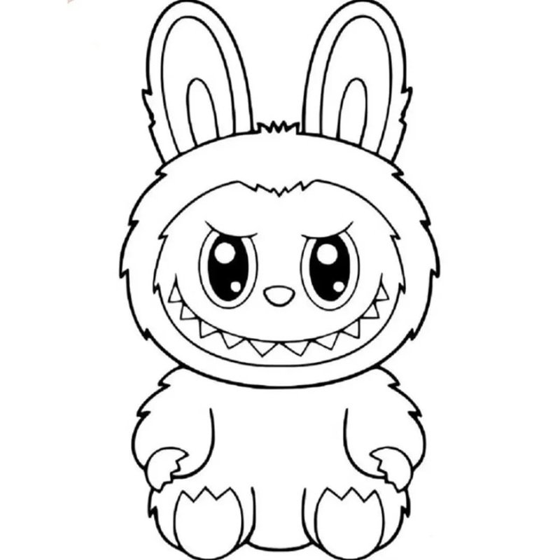 tranh tô màu labubu 34