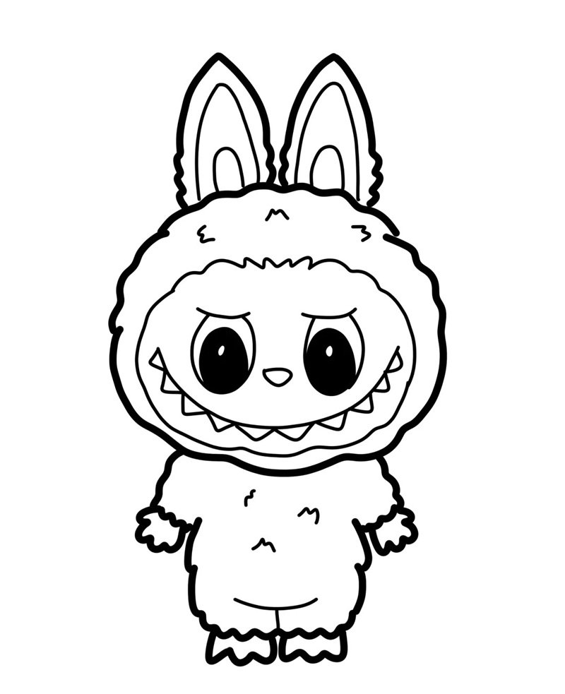 tranh tô màu labubu 6