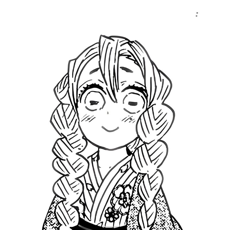 tranh tô màu mitsuri 1