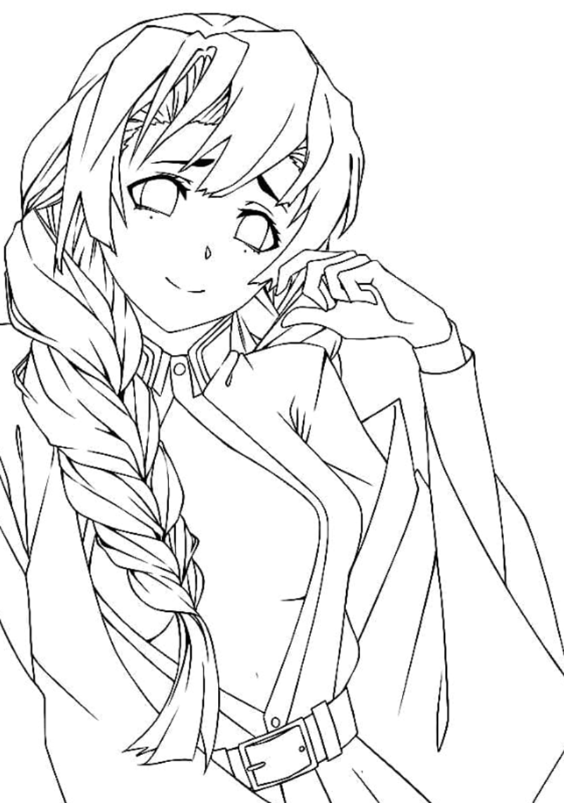 tranh tô màu mitsuri 12