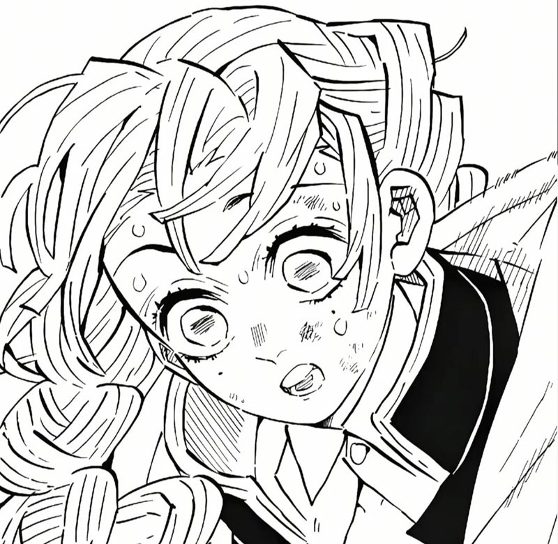 tranh tô màu mitsuri 19