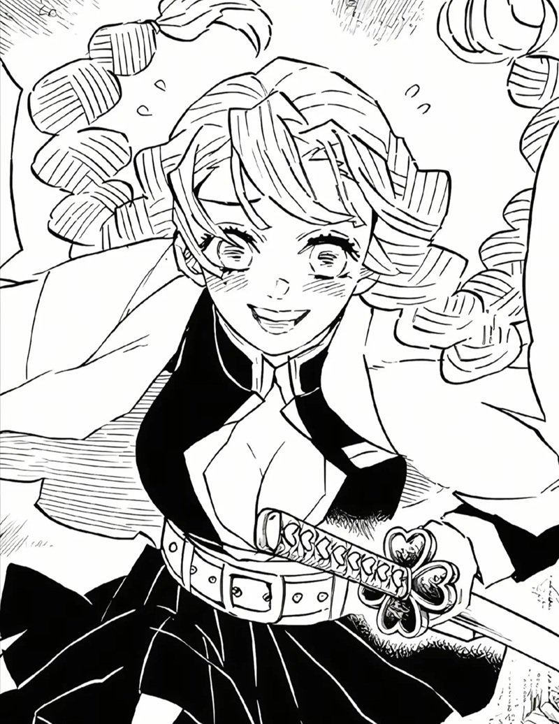 tranh tô màu mitsuri 25