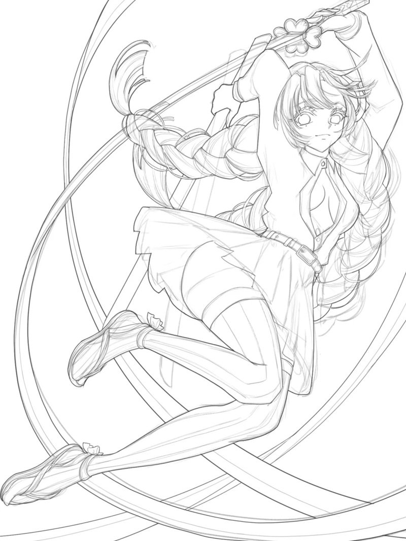 tranh tô màu mitsuri 26