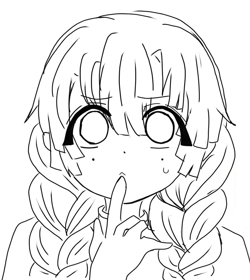 tranh tô màu mitsuri 3