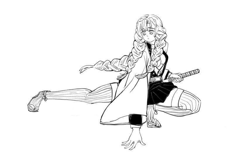 tranh tô màu mitsuri 33