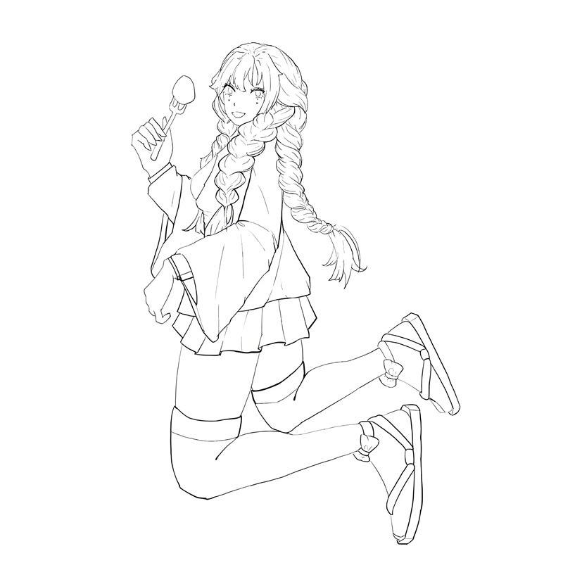 tranh tô màu mitsuri 4