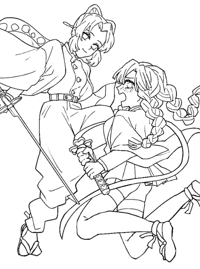 tranh tô màu mitsuri 8