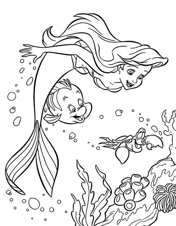 tranh tô màu nàng tiên cá 20