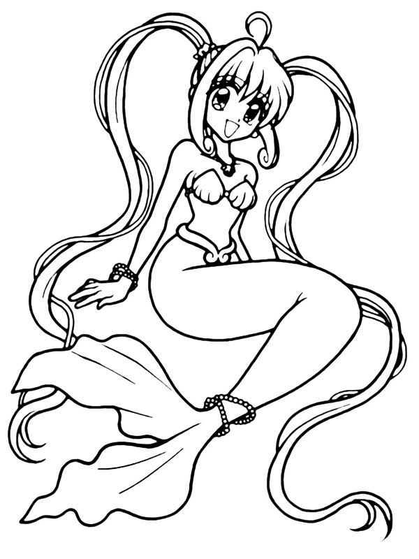 tranh tô màu nàng tiên cá 3