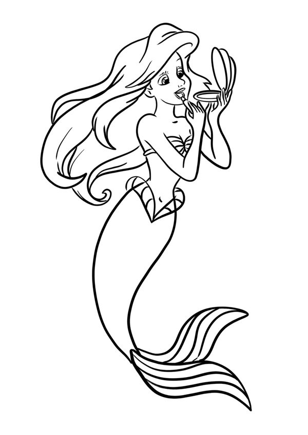 tranh tô màu nàng tiên cá 33