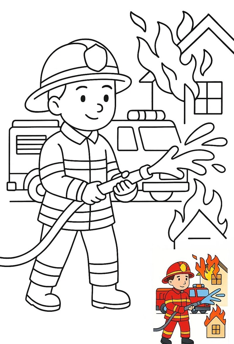 tranh tô màu nghề nghiệp 13