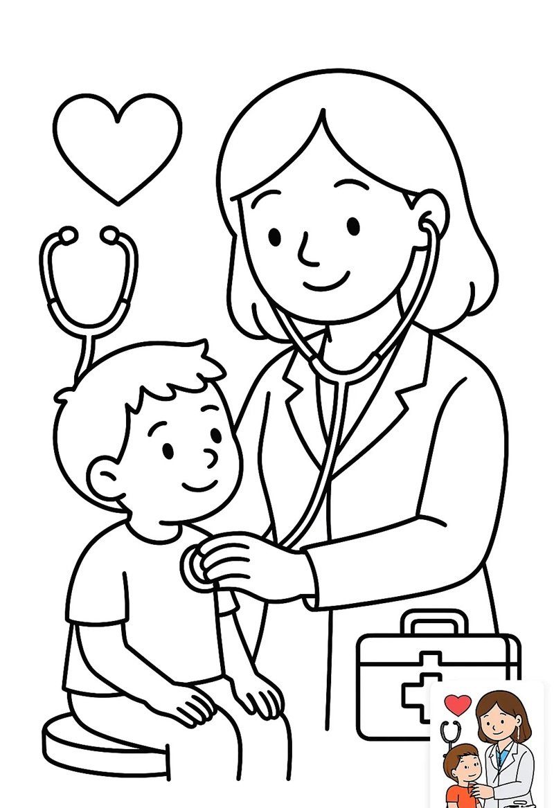 tranh tô màu nghề nghiệp 14